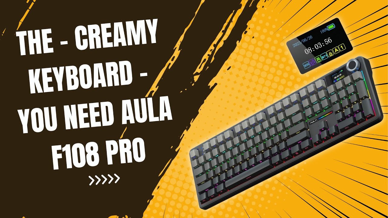 The 'Creamy Keyboard' You Need - AULA F108 Pro